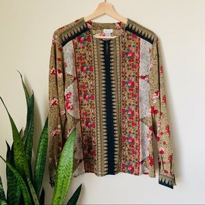 Vintage Nicola bohemian print top